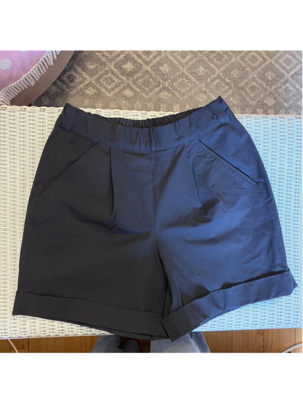 Public Rec Black Cuffed Shorts (Size 26)